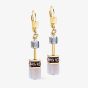 Coeur De Lion GeoCUBE Iconic Precious Golden Blush Earrings 4905/20-1924