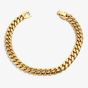 Unique Gold Tone Matte Curb Chain Bracelet LAB-202/21CM