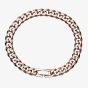 Unique Rose Gold Plated Curb Necklace LAK-157/50CM