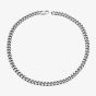Unique Stainless Steel 50cm Matte Polished Curb Chain Necklace LAK-250/50CM