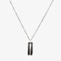 Unique Stainless Steel Black Tag Pendant Necklace AN-108/50CM