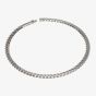 Unique Stainless Steel Matte Polished Curb Chain Necklace LAK-126/50CM