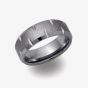 Unique Tungsten Carbide 8mm Cut Out Band Ring TUR-48
