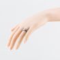 Unique Zirconium Silver 7mm Brushed Band Ring ZR-25