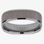 Unique 6mm Brushed Square Tungsten Carbide Ring TUR-93