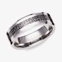 Unique Ring Tungesten 7mm Silver Celtic Band TUR-149