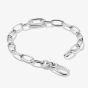 THOMAS SABO Charm Club Connect Silver Wide Oval Link Charm Bracelet C1204-001-21