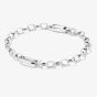 THOMAS SABO Charm Club Connect Silver Oval Link Charm Bracelet C1202-001-21
