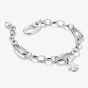THOMAS SABO Charm Club Connect Silver 3x Oval Link Charm Bracelet C1203-001-21