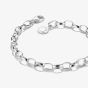 THOMAS SABO Silver Plated Charm Club Original Oval Link Bracelet X0031-M02-21