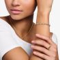 THOMAS SABO Silver Plated Charm Club Original Oval Link Bracelet X0031-M02-21