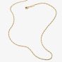 THOMAS SABO Gold Plated Figaro Charm Necklace KE2329-413-39-L45v