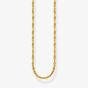 THOMAS SABO Gold Plated Singaporean Twist Curb Chain KE2284-413-39-L45v