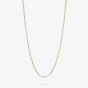 THOMAS SABO Charm Club Connect Gold Plated 45cm Paperclip Oval Link Necklace KE2328-413-39-L45v