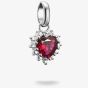 THOMAS SABO Charm Club Connect Silver Red Cubic Zirconia Heart Charm CC1279-013-10