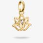 THOMAS SABO Charm Club Connect Gold Plated Lotus Flower Charm CC1204-414-14