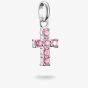 THOMAS SABO Charm Club Connect Pink Cubic Zirconia Cross Charm CC1206-051-9