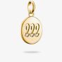 THOMAS SABO Charm Club Connect Gold Plated 222 Angel Number Charm CC1249-414-14