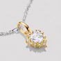 THOMAS SABO 18ct Yellow Gold Plated Heart Cut Cubic Zirconia Charm CC1279-M01-14