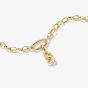 THOMAS SABO Charm Club Connect 18ct Yellow Gold Plated Cubic Zirconia Intertwined Double Heart Charm CC1201-M01-14