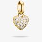 THOMAS SABO Charm Club Connect Hello Kitty 18ct Yellow Gold Plated Pave Cubic Zirconia Heart Charm CC1370-M01-14