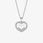 Chopard Happy Diamonds 18ct White Gold Heart Necklace 79A038-1201