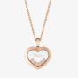 Chopard Happy Diamonds 18ct Rose Gold 0.25ct Heart Necklace 79A038-5001