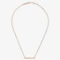 Chopard Ice Cube Pure 18ct Rose Gold Bar Necklace 817702-5001