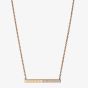 Chopard Ice Cube Pure 18ct Rose Gold Diamond Bar Necklace 817702-5002