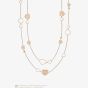 Chopard Happy Hearts Golden Hearts 18ct Rose Gold Two Row Necklace 81A007-5021