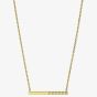 Chopard Ladies Ice Cube 18ct Yellow Gold Half Set Diamond Cube Bar Necklace 817702-0002