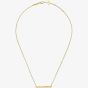 Chopard Ladies Ice Cube 18ct Yellow Gold Half Set Diamond Cube Bar Necklace 817702-0002