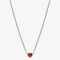 Chopard Ladies My Happy Hearts 18ct Rose Gold Carnelian Necklace 81A086-5801