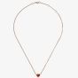 Chopard Ladies My Happy Hearts 18ct Rose Gold Carnelian Necklace 81A086-5801