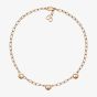 Chopard Happy Diamonds Icons 18ct Rose Gold Diamond Link Necklace 81A117-5101