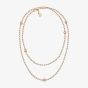 Chopard Happy Diamonds Icons 18ct Rose Gold 2 Row Diamond Link Necklace 81A117-5001