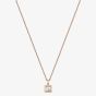 Chopard Happy Diamonds Icons 18ct Rose Gold 0.05ct Brilliant Cut Diamond Necklace 79A114-5001