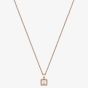 Chopard Happy Diamonds Icons 18ct Rose Gold 0.05ct Brilliant Cut Diamond Necklace 79A114-5001