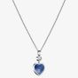Chopard Happy Hearts 18ct White Gold Blue Mother Of Pearl & 0.05ct Brilliant Cut Diamond Necklace 797482-1350