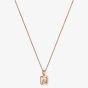 Chopard Happy Diamonds Icons 18ct Rose Gold 0.15ct Brilliant Cut Diamond Necklace 79A115-5001