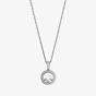 Chopard Happy Diamonds 18ct White Gold Icon Diamond Round Pendant Necklace 79A018-1001