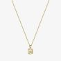 Chopard Happy Diamonds Icons 18ct Yellow Gold Diamond Square Pendant Necklace 79A115-0001
