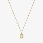 Chopard Happy Diamonds Icons 18ct Yellow Gold Diamond Square Pendant Necklace 79A115-0001