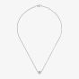 Chopard My Happy Hearts 18ct White Gold Diamond Heart Necklace 81A086-1001