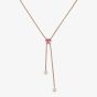 Chopard Happy Hearts 18ct Rose Gold Pink Mother-Of-Pearl & Diamond Tie Necklace 81A148-5330