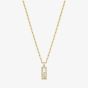 Chopard Happy Diamonds Icons 18ct Yellow Gold Diamond Small Bar Pendant 79A201-0001