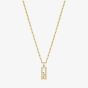Chopard Happy Diamonds Icons 18ct Yellow Gold Diamond Small Bar Pendant 79A201-0001