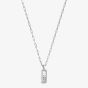 Chopard Happy Diamonds Icons 18ct White Gold Diamond Pave Small Bar Pendant 79A201-1201