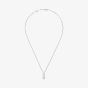Chopard Happy Diamonds Icons 18ct White Gold Diamond Pave Small Bar Pendant 79A201-1201