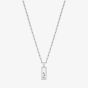 Chopard Happy Diamonds Icons 18ct White Gold Diamond Pave Small Bar Pendant 79A201-1201